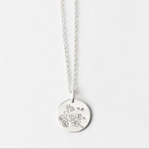Cherry Blossom March Flower Japanese Necklace